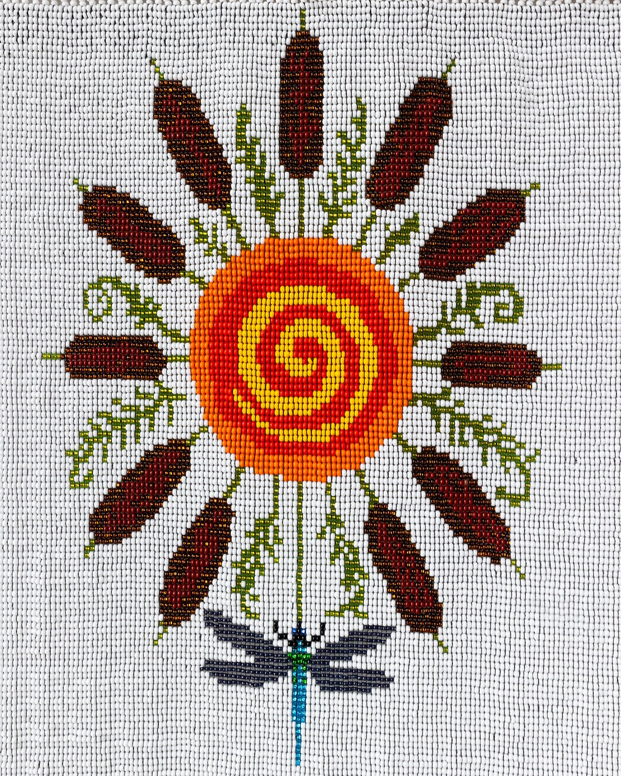 Bullrush-Beaded Tapestry