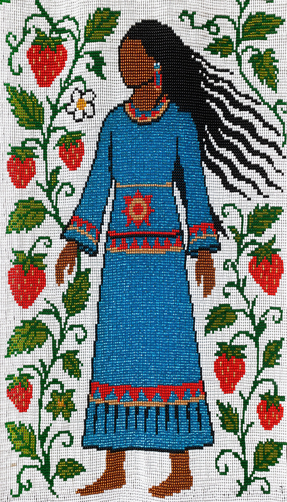 Strawberry-Beaded Tapestry
