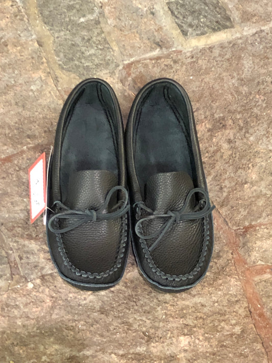 Bastien Mens Black Moccasin #186/8