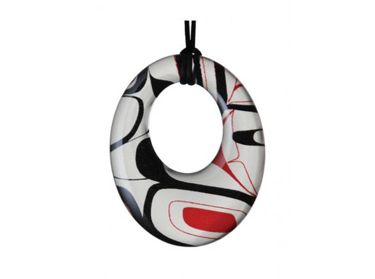 Silk Inspiration Lucite Necklace