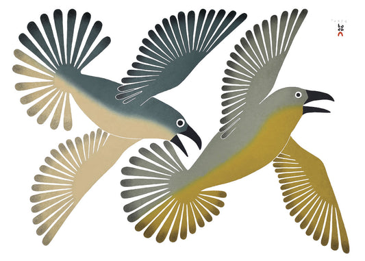 Dancing Ravens by Kenojuak Ashevak