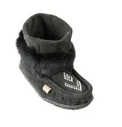 Mini Suede Mukluk-Black