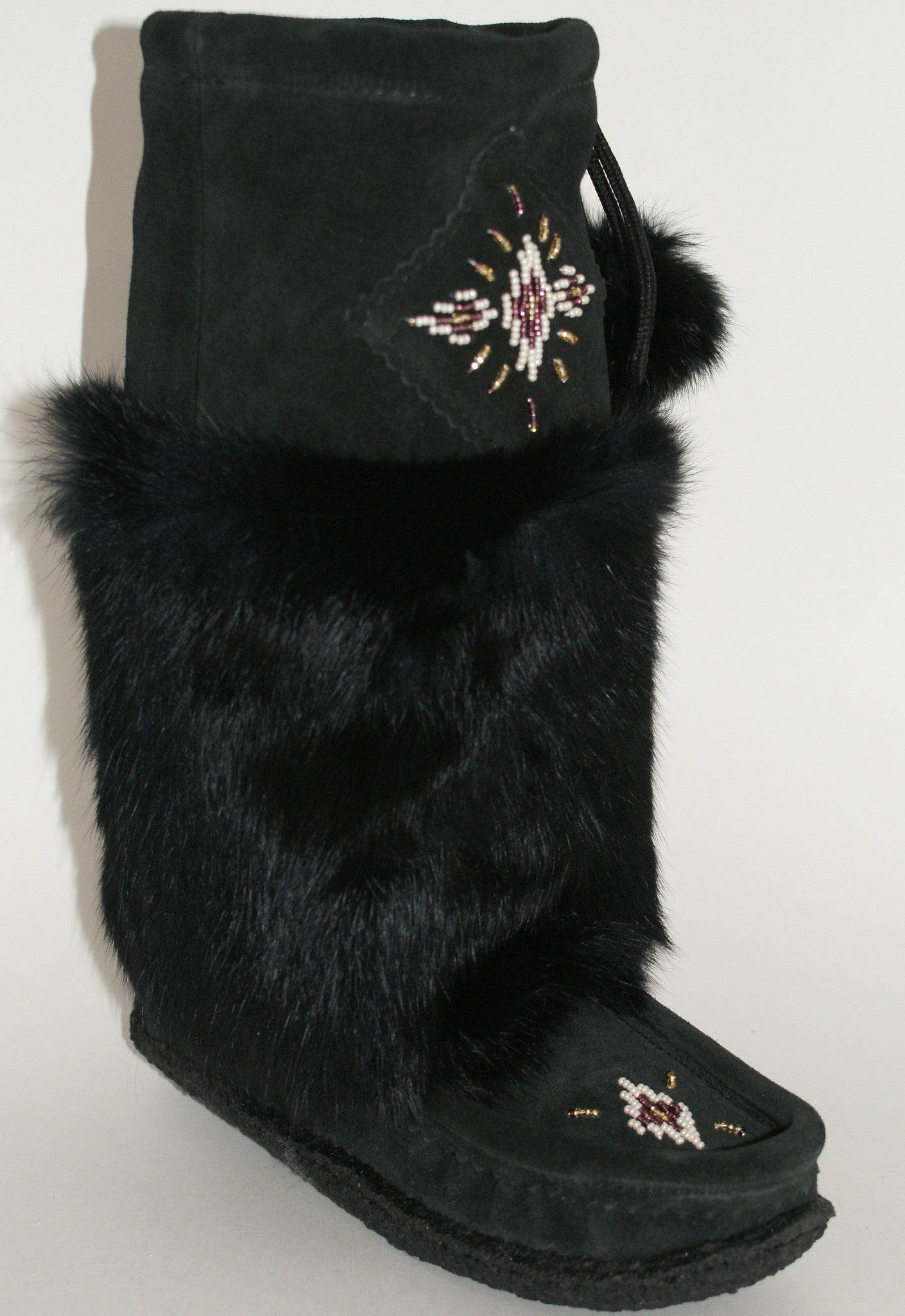 Black Suede Mukluks