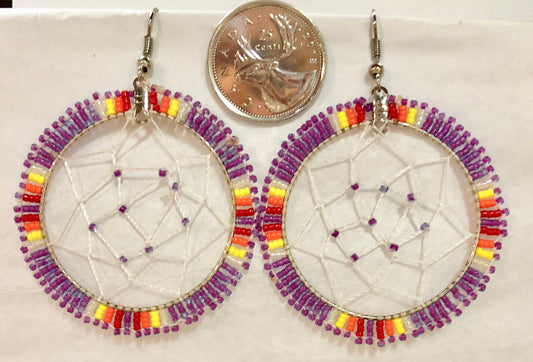 Dreamcatcher Earrings- Beaded