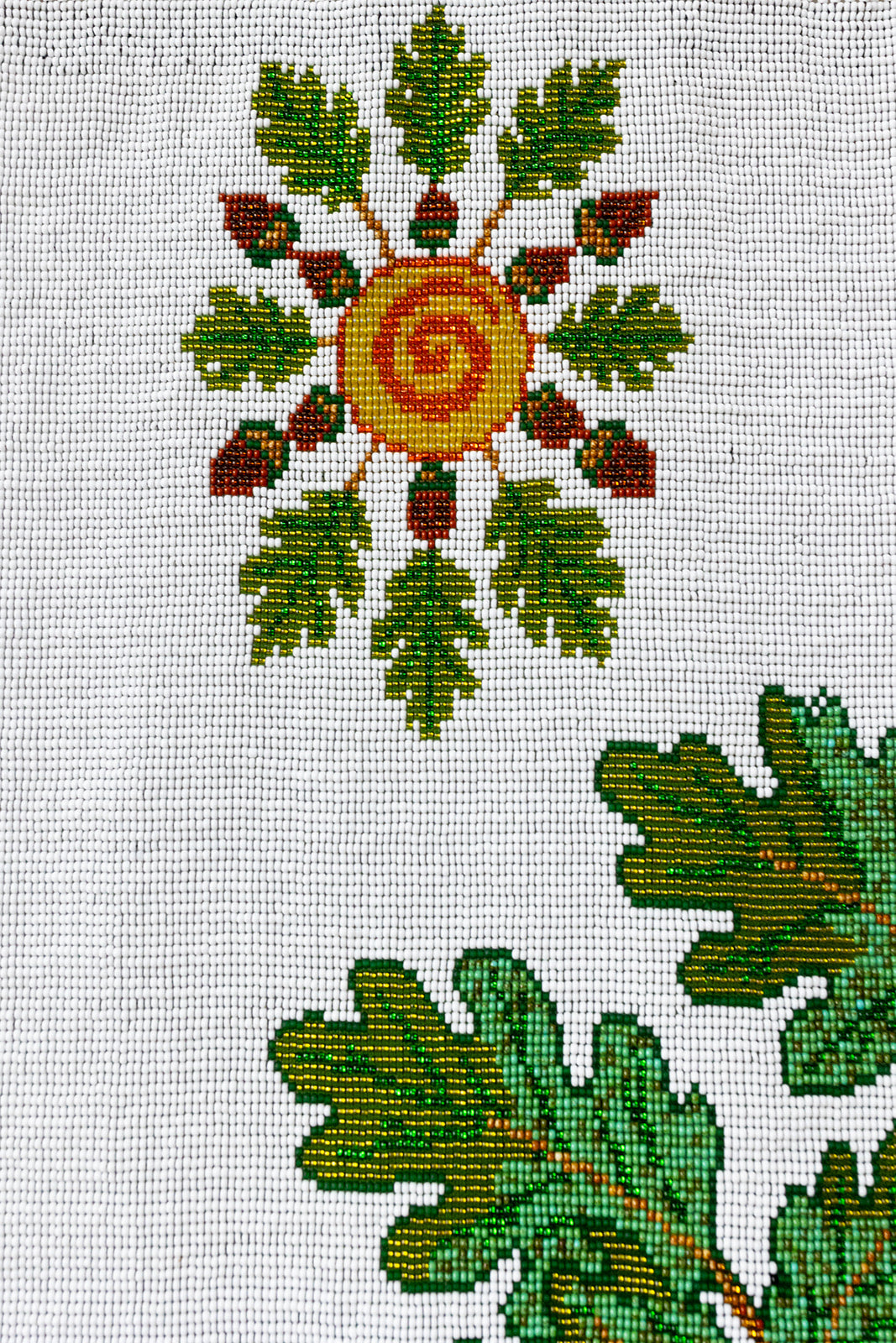 Acorn-Beaded Tapestry