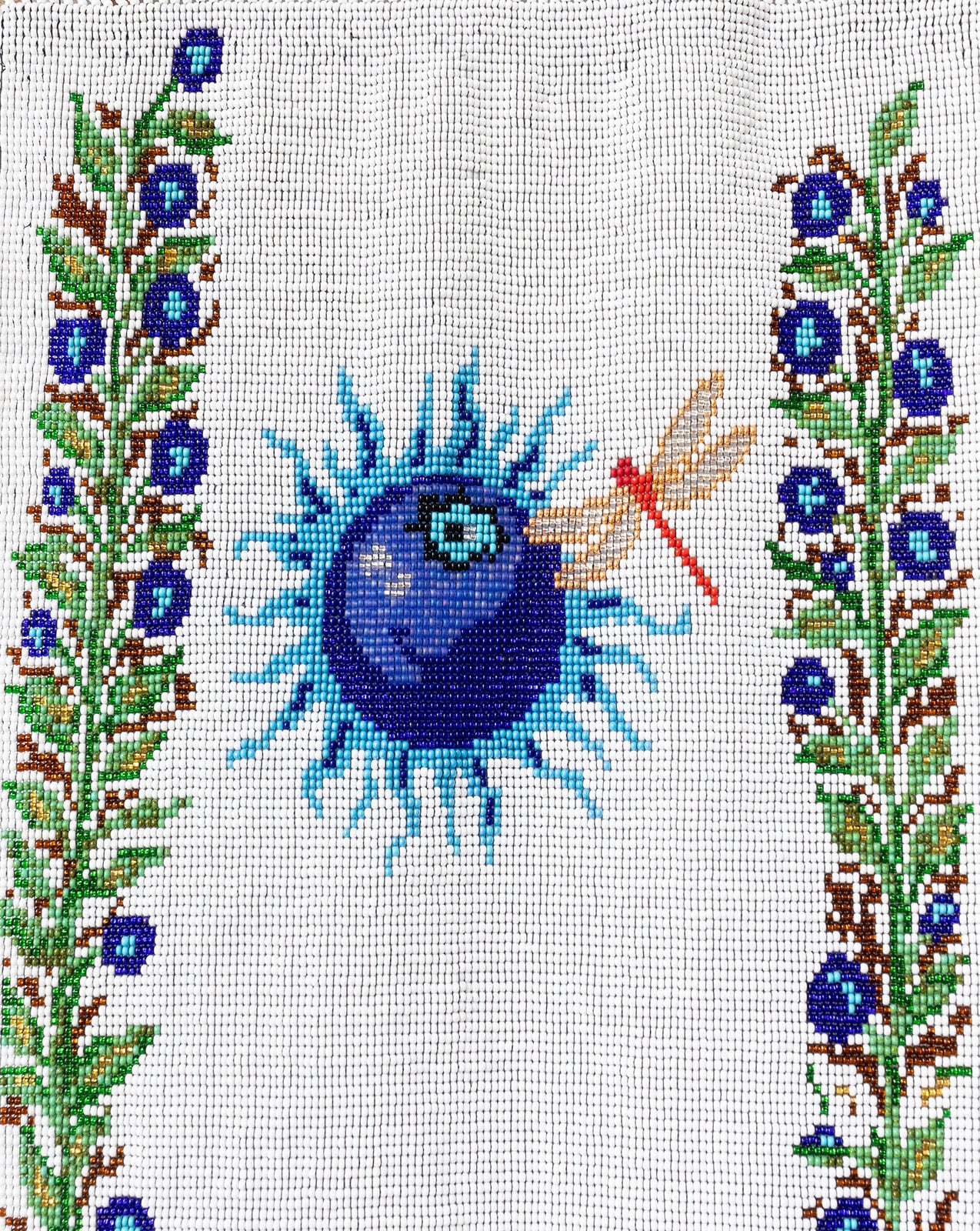 Blueberry-Beaded Tapestry