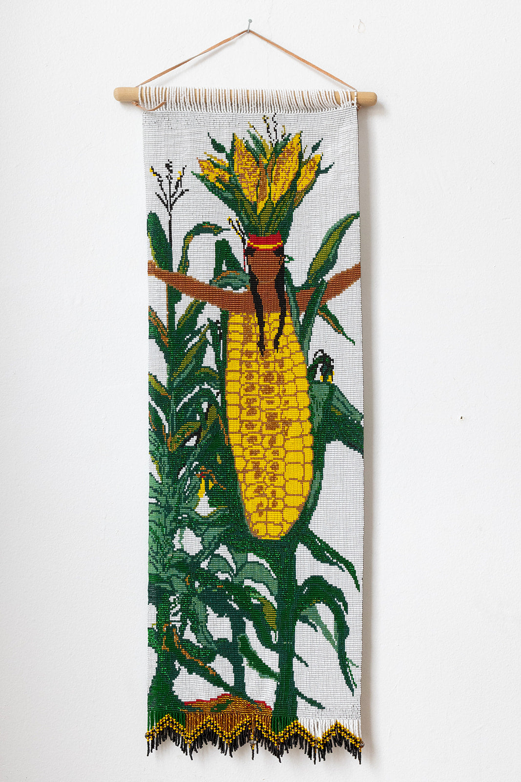 Corn-Beaded Tapestry