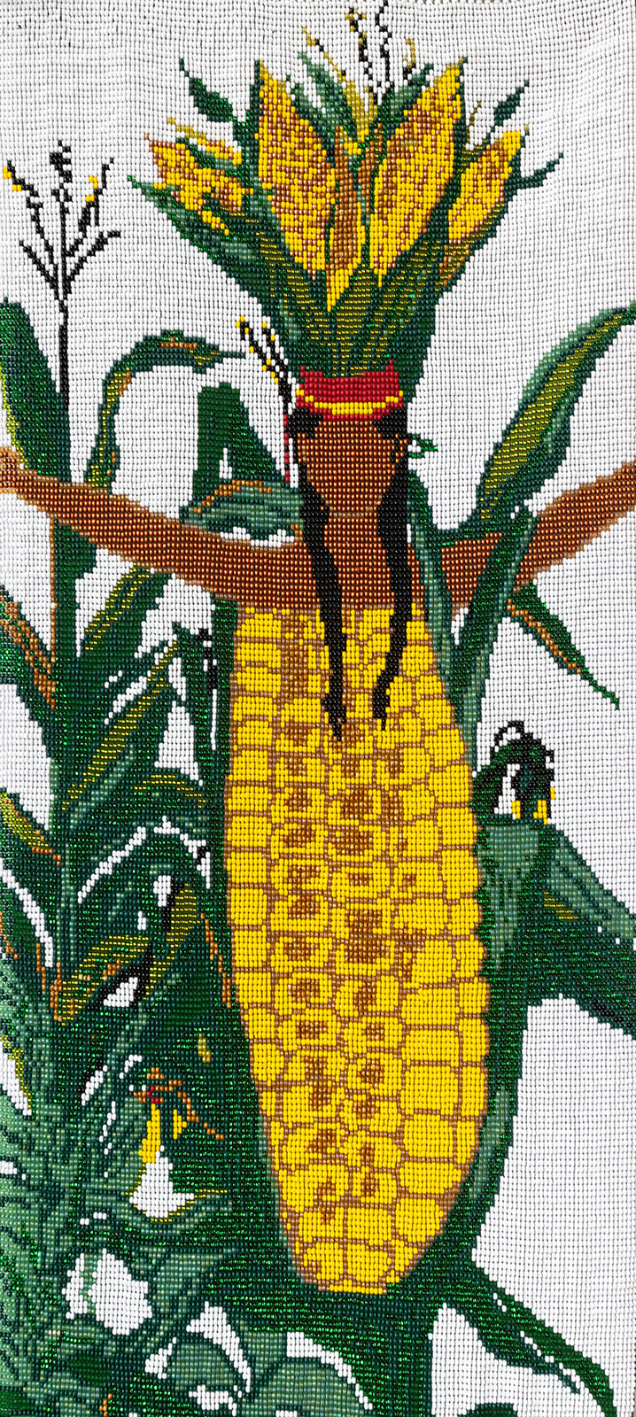 Corn-Beaded Tapestry