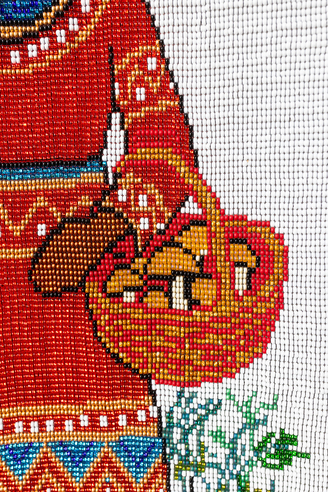 Field Mushroom-Beaded Tapestry