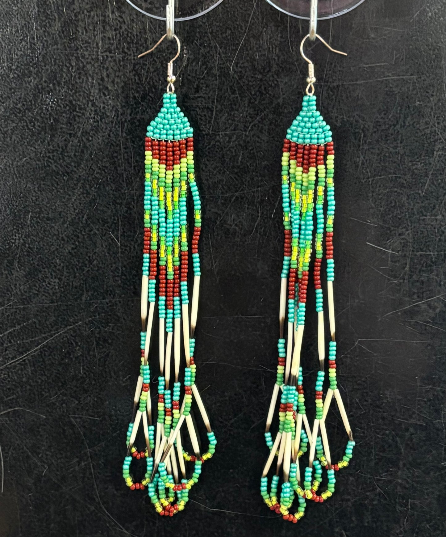 Bead and Quill Earrings