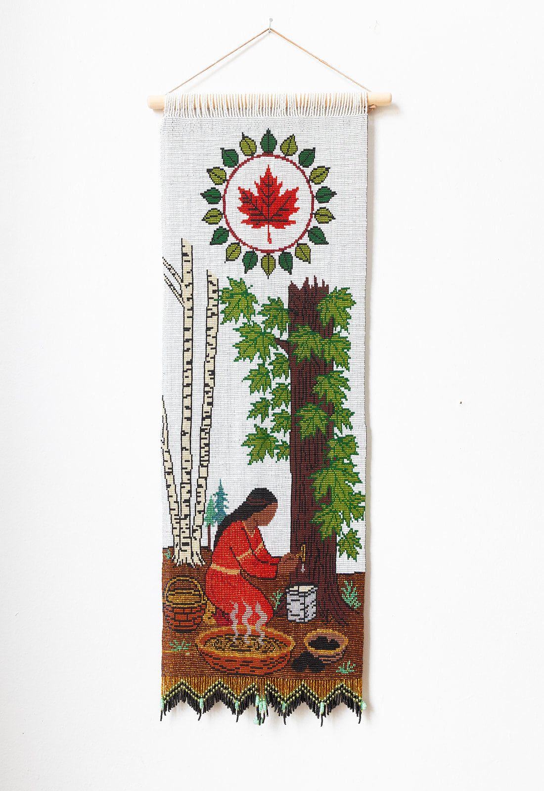 Maple Sap-Beaded Tapestry