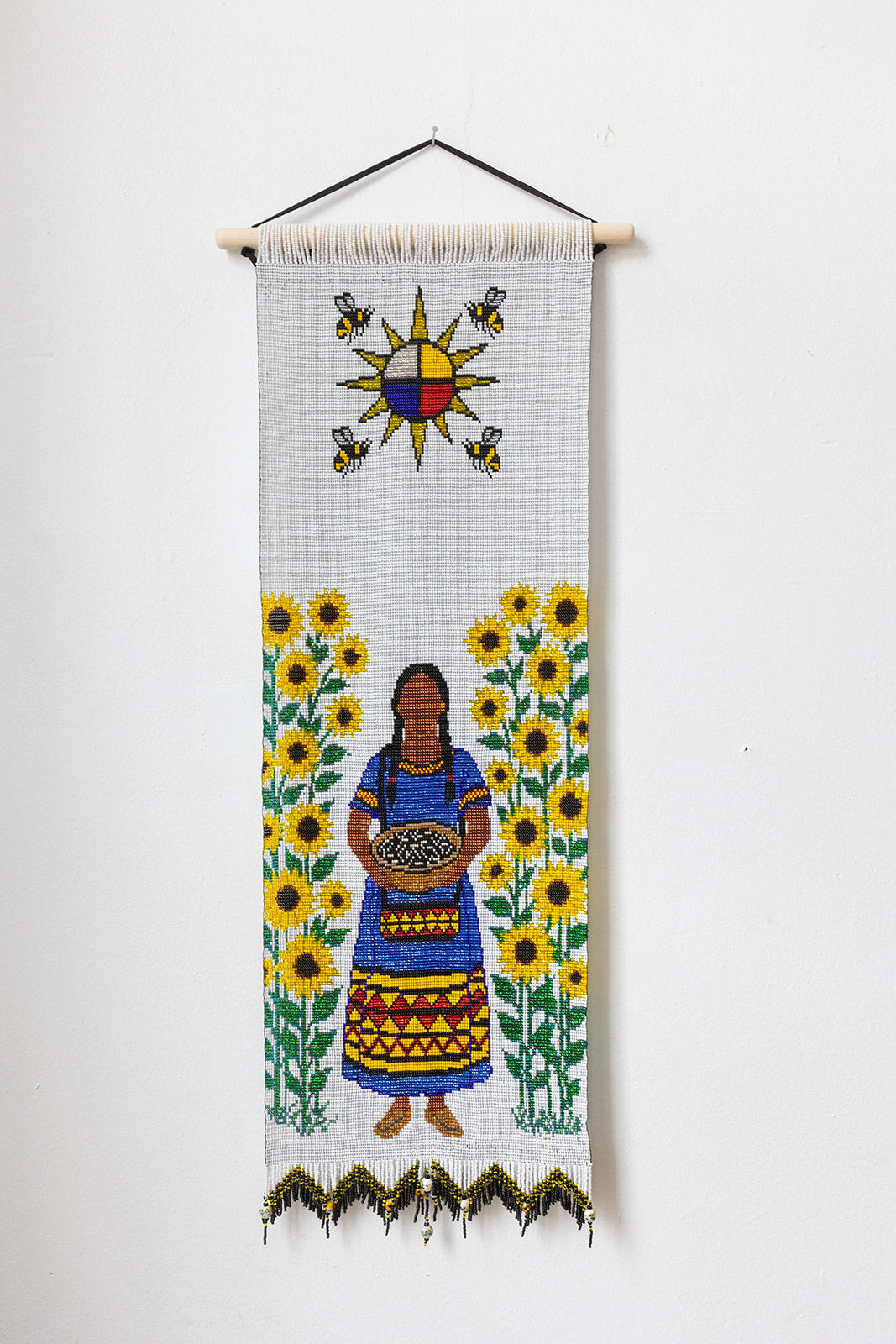 Sunflower-Beaded Tapestry
