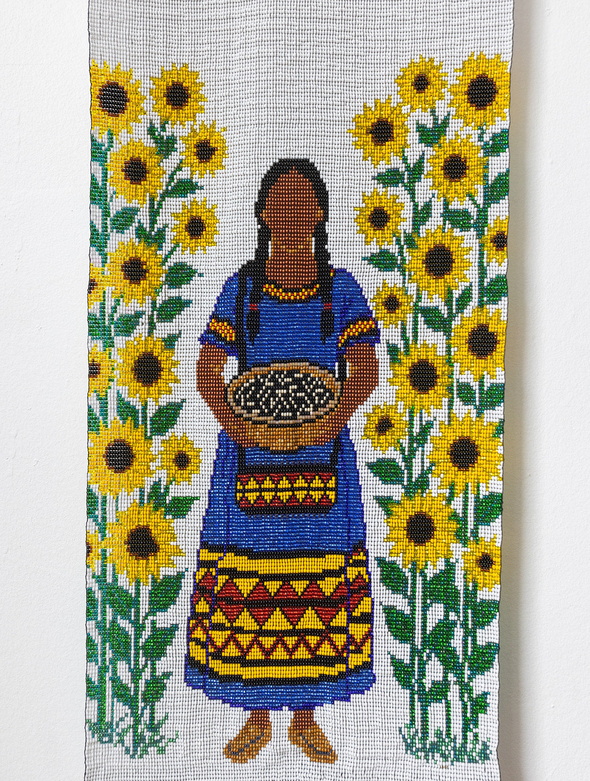 Sunflower-Beaded Tapestry