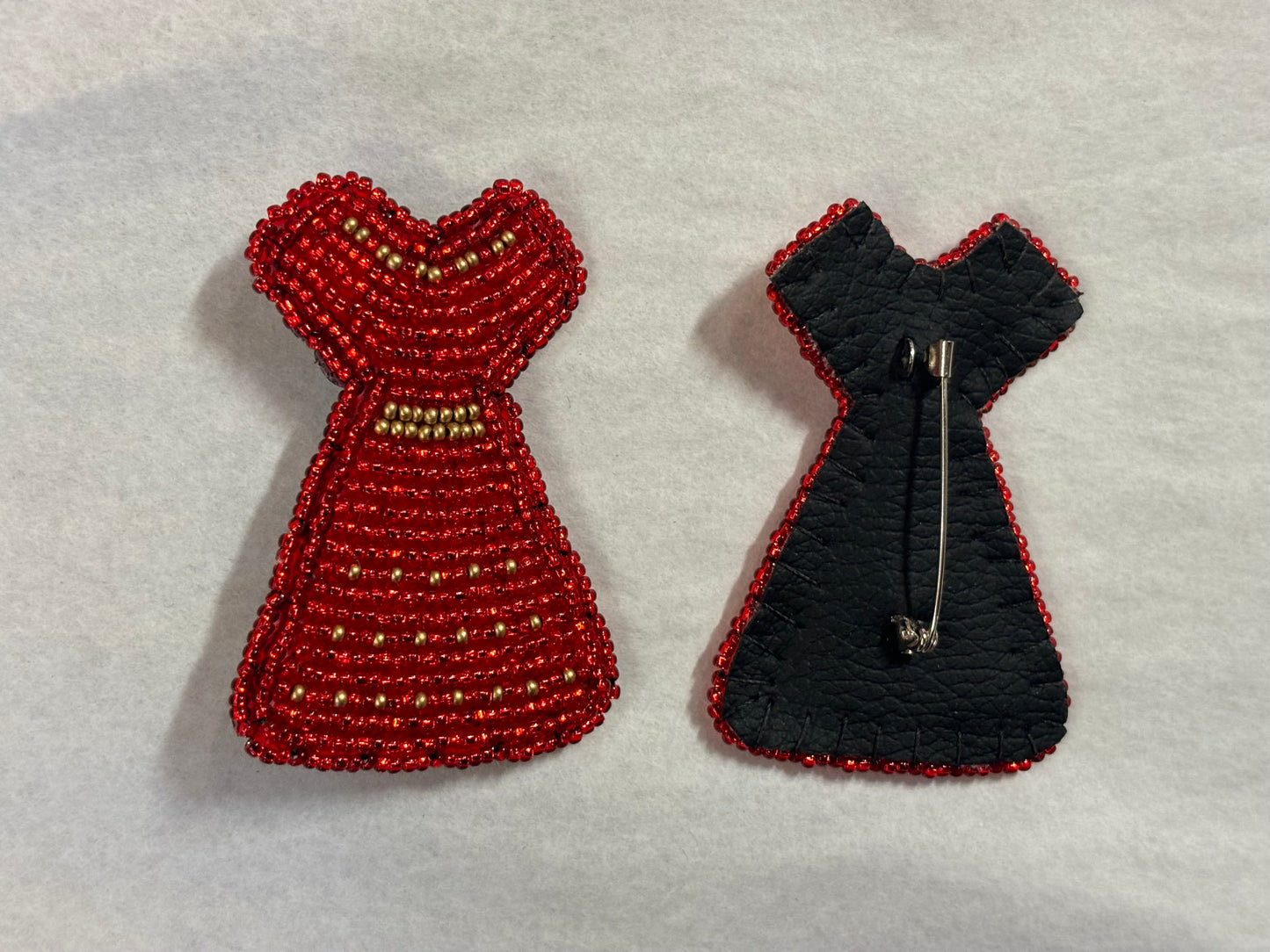 Red Dress Pins