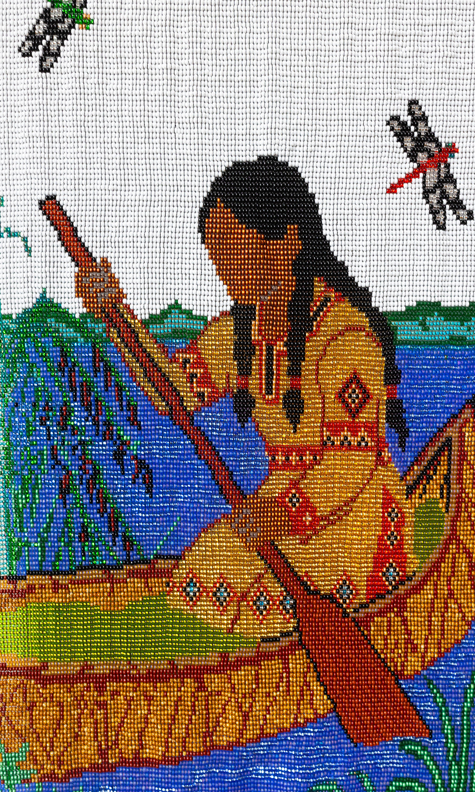 Wild Rice-Beaded Tapestry
