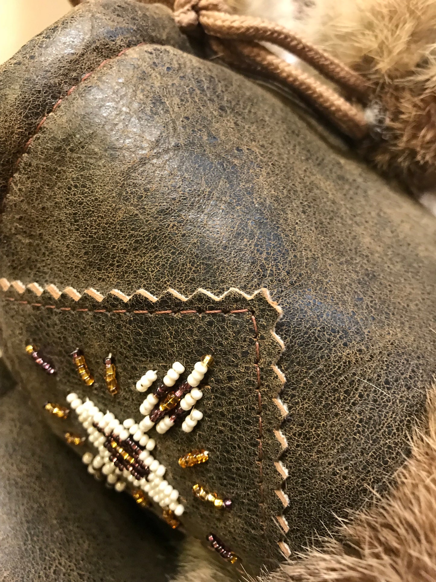 New Brown Leather Mukluks-13"