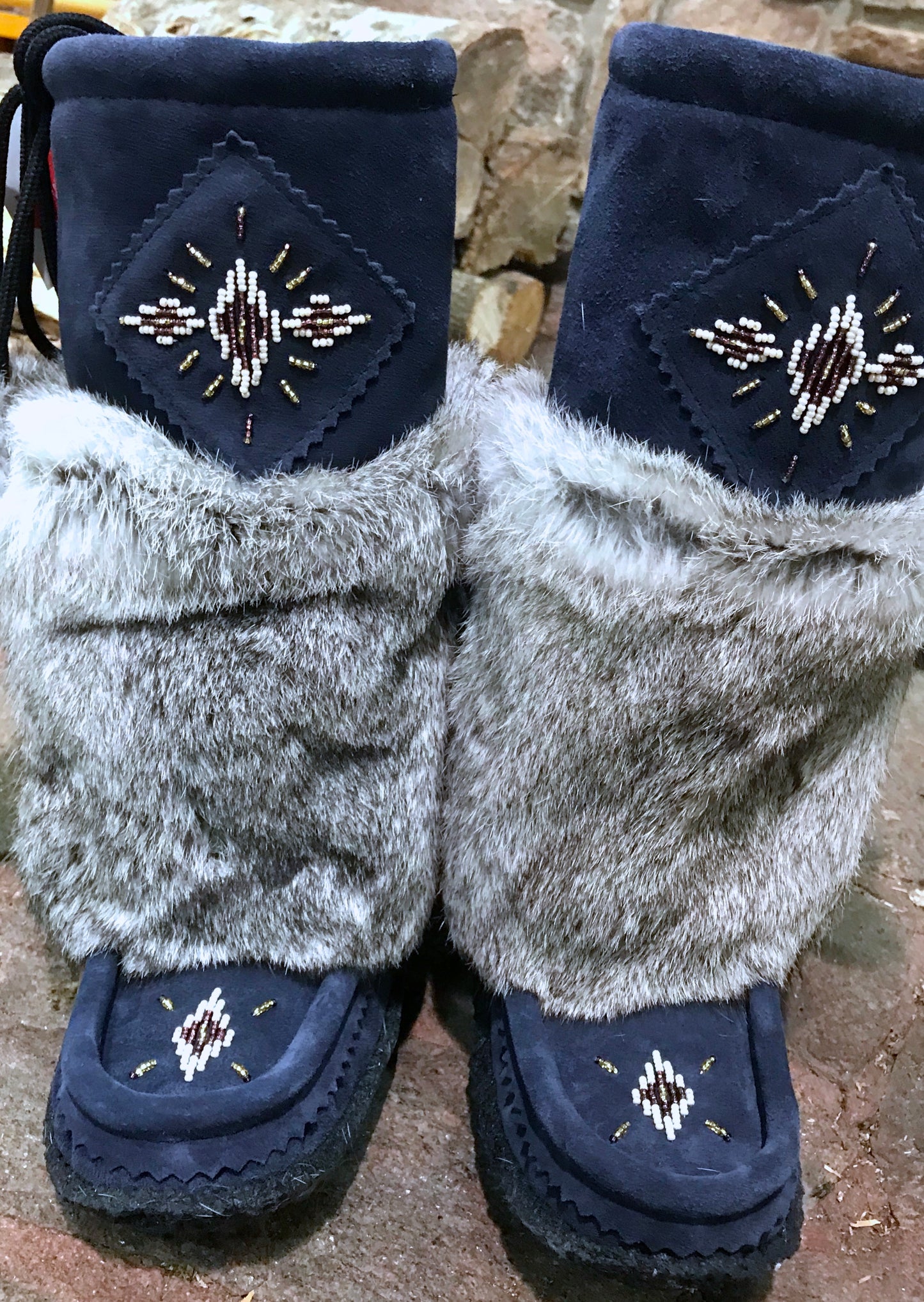 Navy Blue Mukluks