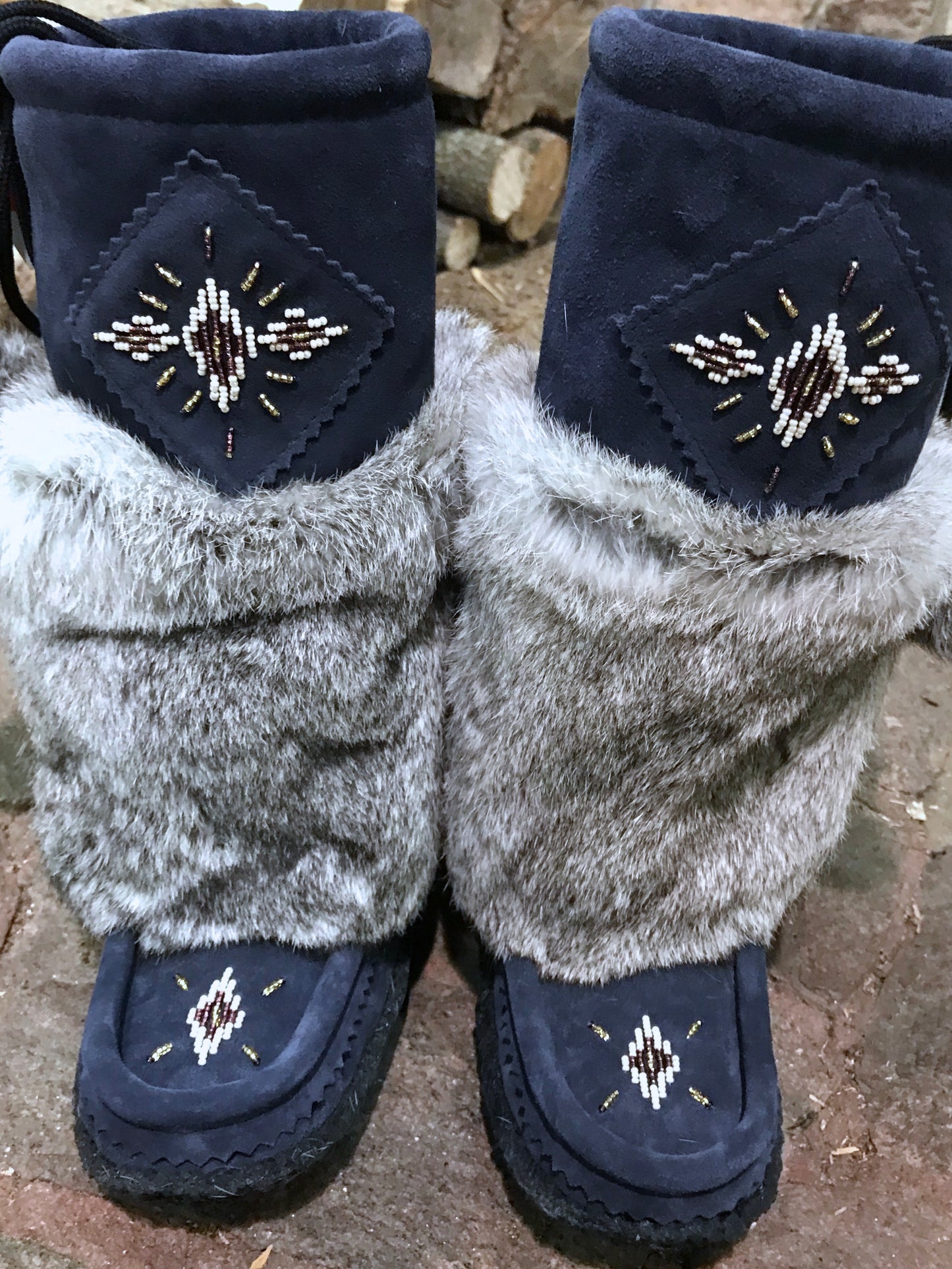 Navy Blue Mukluks
