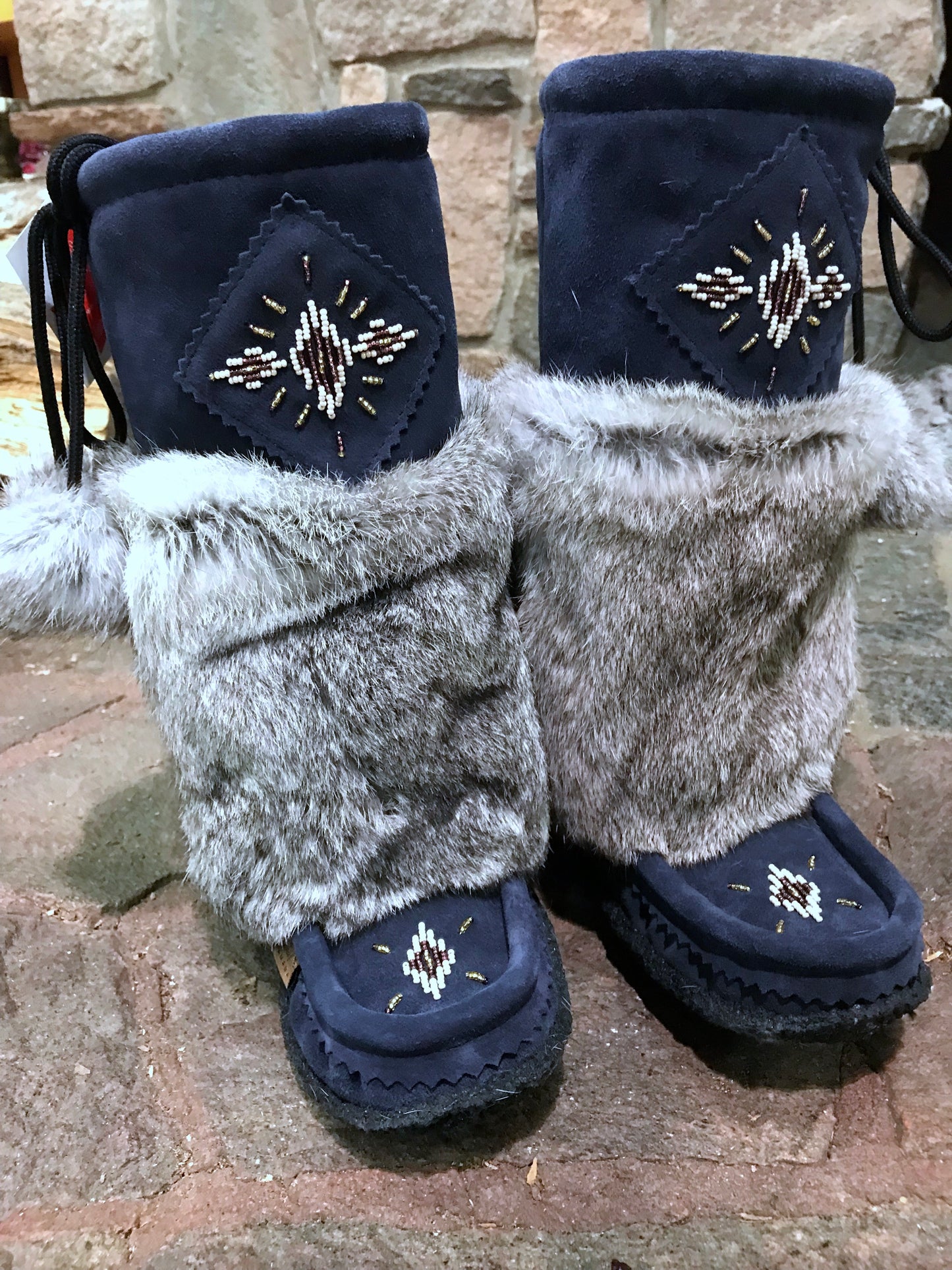 Navy Blue Mukluks
