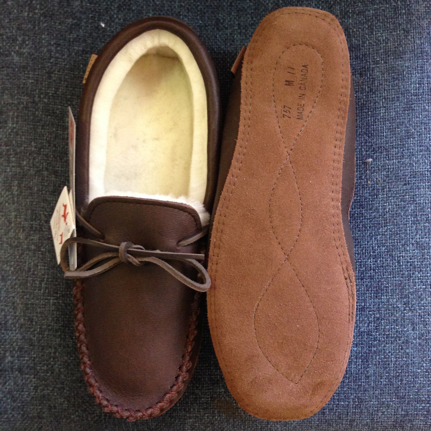 Leather/Sheepskin Mens Slippers