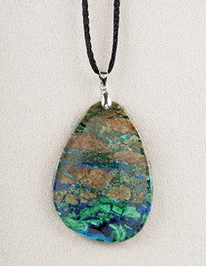 Azurite Malachite Medicine Stone Necklace