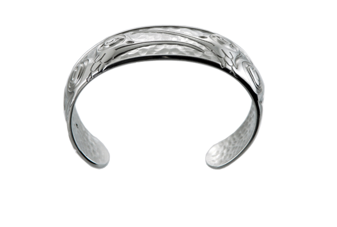 Silver-Pewter Hummingbird Bracelet