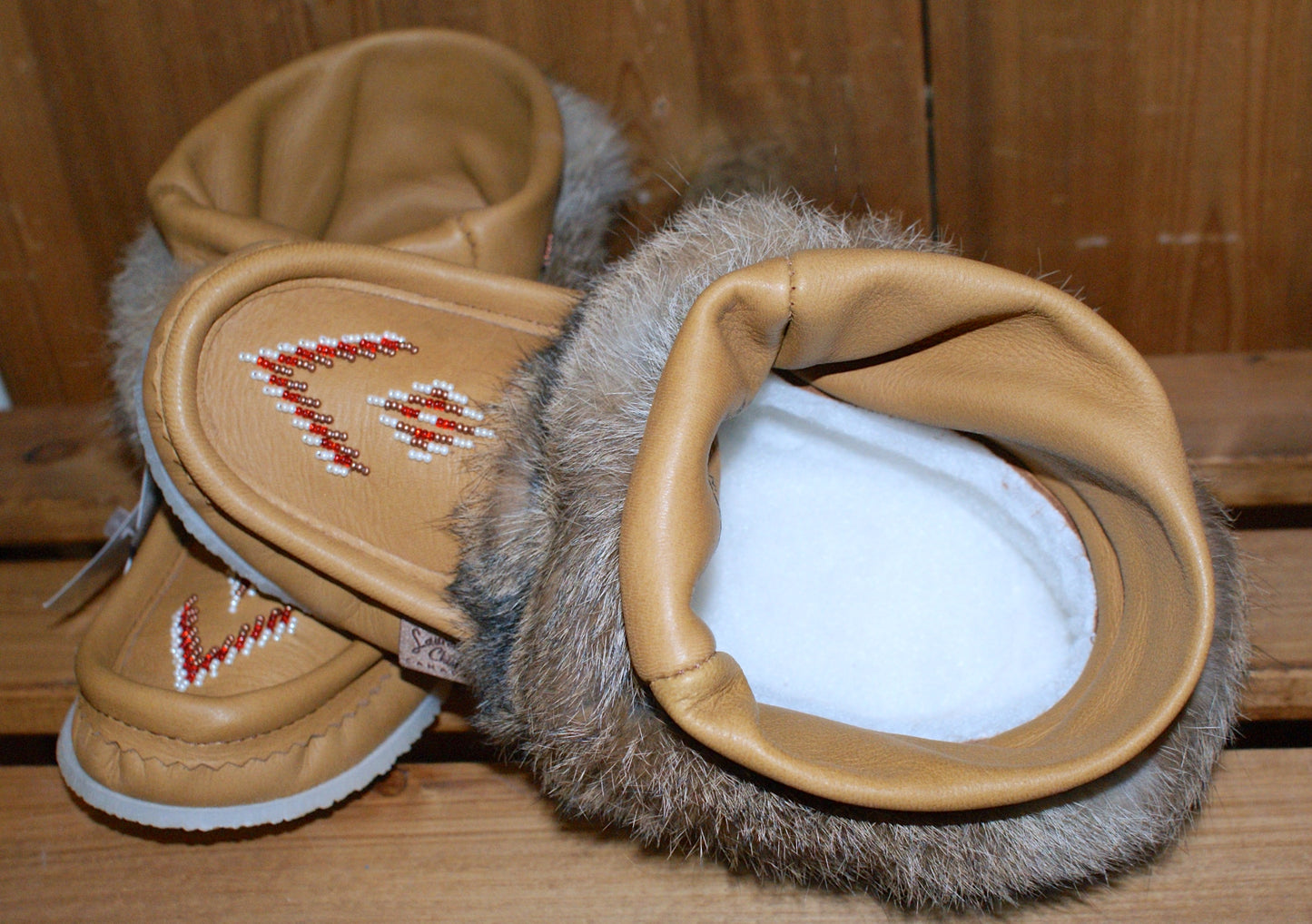 Mini Leather Mukluk-Moose Hide